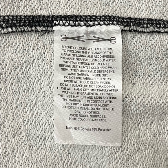 👩🏼🎤 NWT Lorna Jane Zip-Up Hoodie~Women’s Sz Sm~Charcoal & Black~Bright Logo - Picture 9 of 9